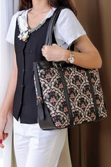 Fineur Strap  Canvas Tote Bag Twilight Patels
