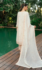 Shamooz Stitched 3 Piece Formals Collection'2025-Light Peach SEM-0837