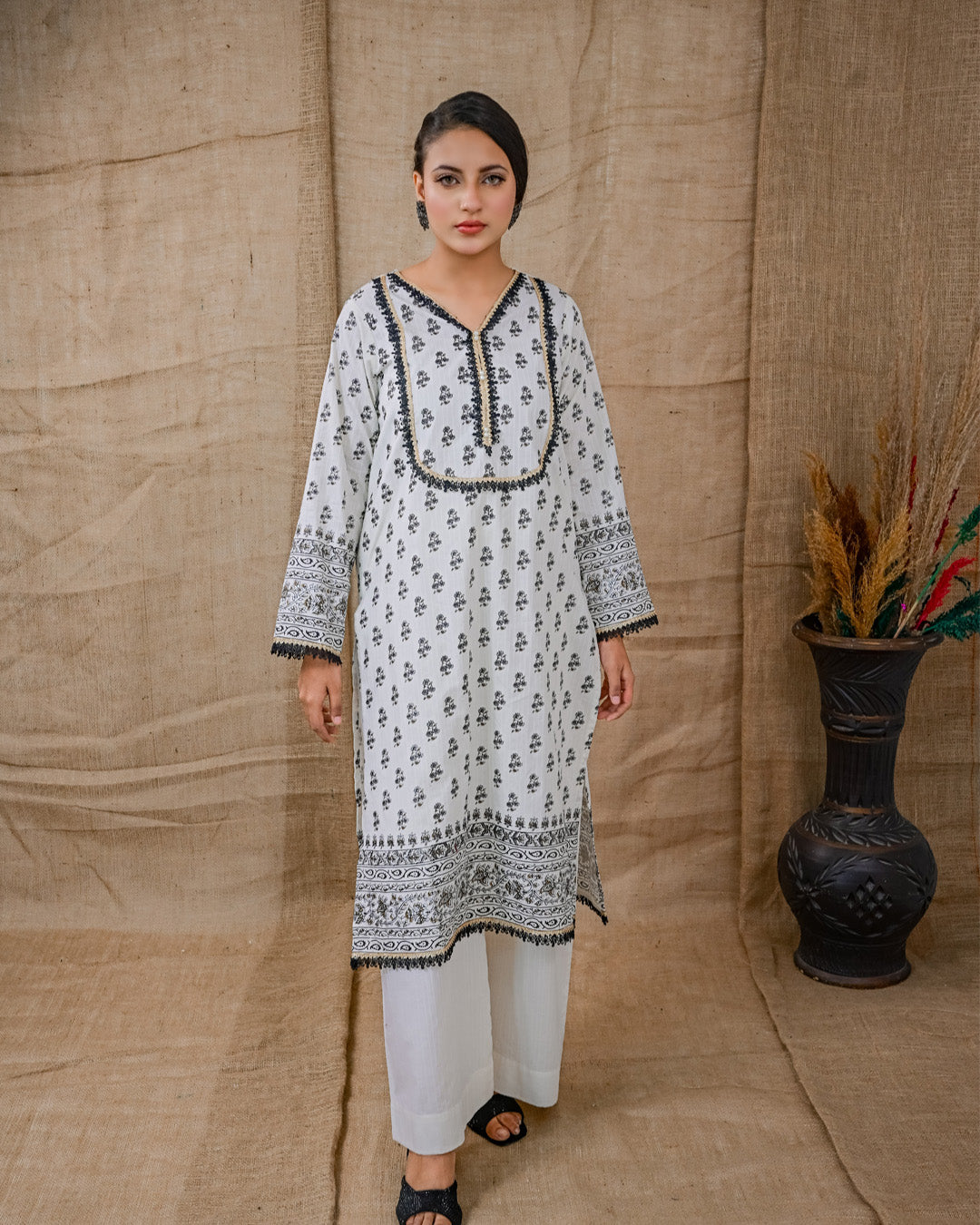 Ayla Studio Stitched Luxury Collection'2025-Assp-107 Dobby Spring 2Pcs