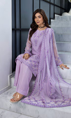 Shamooz Stitched 3 Piece Formals Suits-Berry SEM-0745