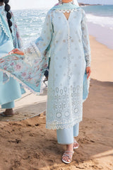 Zainab Chottani Unstitched 3 Piece Luxury Chikankari Collection'2024-02-B-Nora