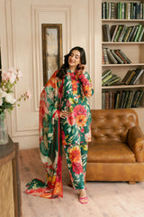 Dew Drop By Feathers Unstitched 3 Piece Lawn Collection-KEZMIR-FT454