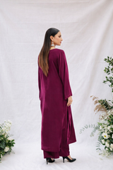 Noor E Mahal by Madiha Gohar Stitched Formals Collection'2026-Noor e Gulnaar | 2pc Embroidered Velvet