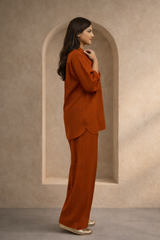 MG Casuals by Madiha Gohar Stitched Summer Collection'2026-Stone Age - Coord Set