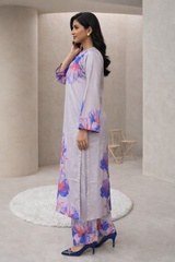 MG Casuals by Madiha Gohar Stitched Summer Collection'2026-Indigo - 2pc Printed Coord Set