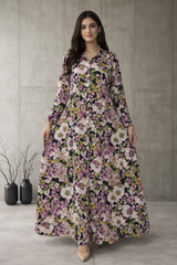 MG Casuals by Madiha Gohar Stitched Summer Collection'2026-Noire - A-Line Flared Dress