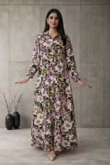 MG Casuals by Madiha Gohar Stitched Summer Collection'2026-Noire - A-Line Flared Dress