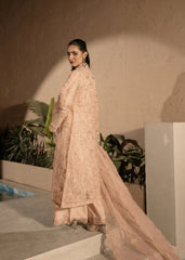Banno By Manahils Stitched 3 Piece Formals-198 -PEACH