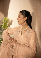 Banno By Manahils Stitched 3 Piece Formals-198 -PEACH