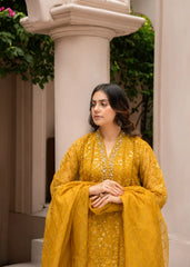 Rang Nirala By Manahils Stitched 3 Piece-K-151-MUSTARD