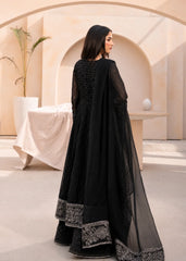 Banno By Manahils Stitched 3 Piece Formals-L-025-BLACK