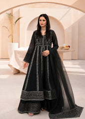 Banno By Manahils Stitched 3 Piece Formals-L-025-BLACK