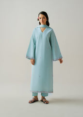 Solstic by Meerak Stitched 3 Piece Emb Lawn Suit-Faye
