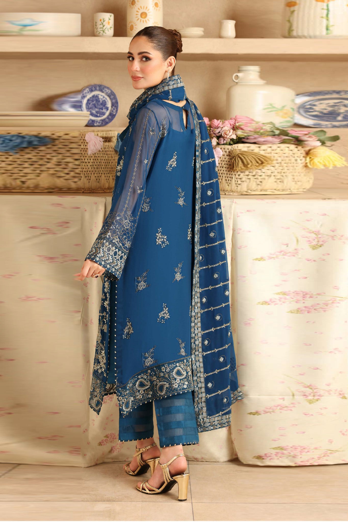 Sonehri by Ramsha Unstitched 3 Piece Chiffon Vol-02 Collection'2025-BB-202