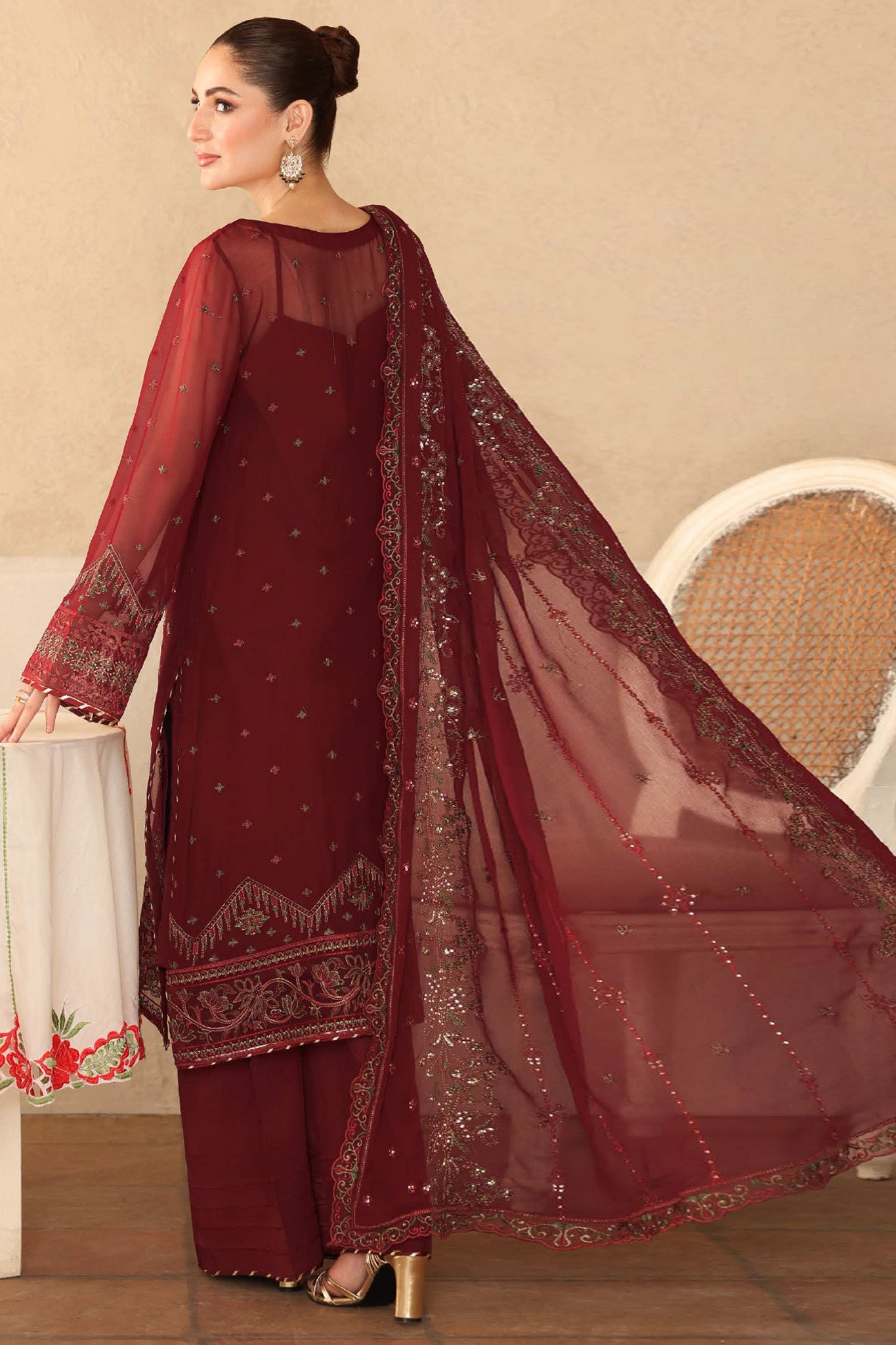 Sonehri by Ramsha Unstitched 3 Piece Chiffon Vol-02 Collection'2025-BB-204