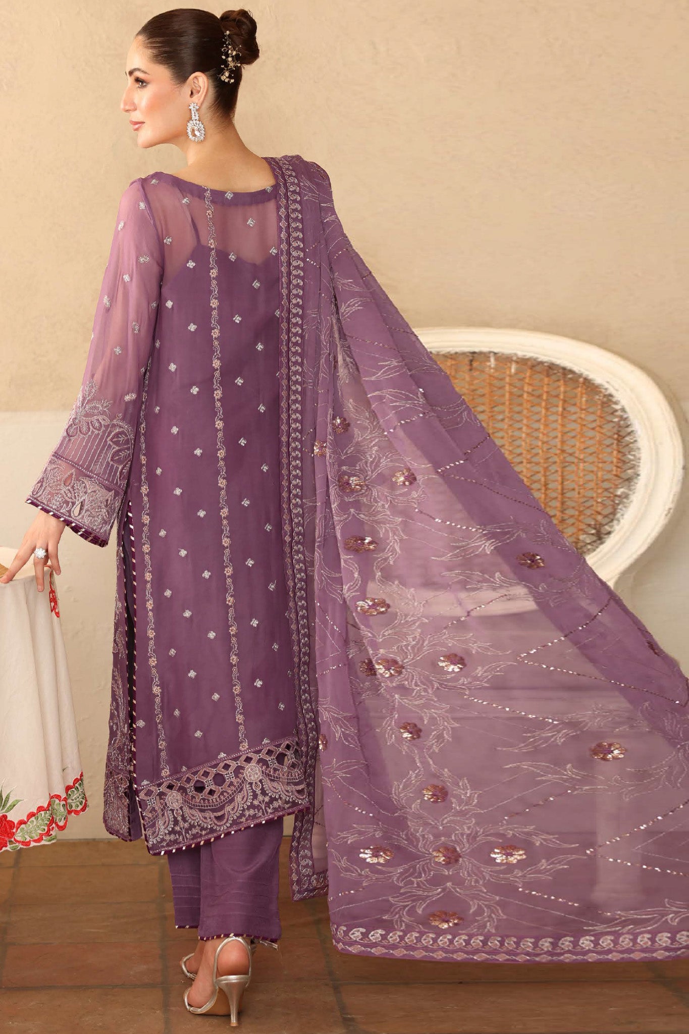 Sonehri by Ramsha Unstitched 3 Piece Chiffon Vol-02 Collection'2025-BB-207