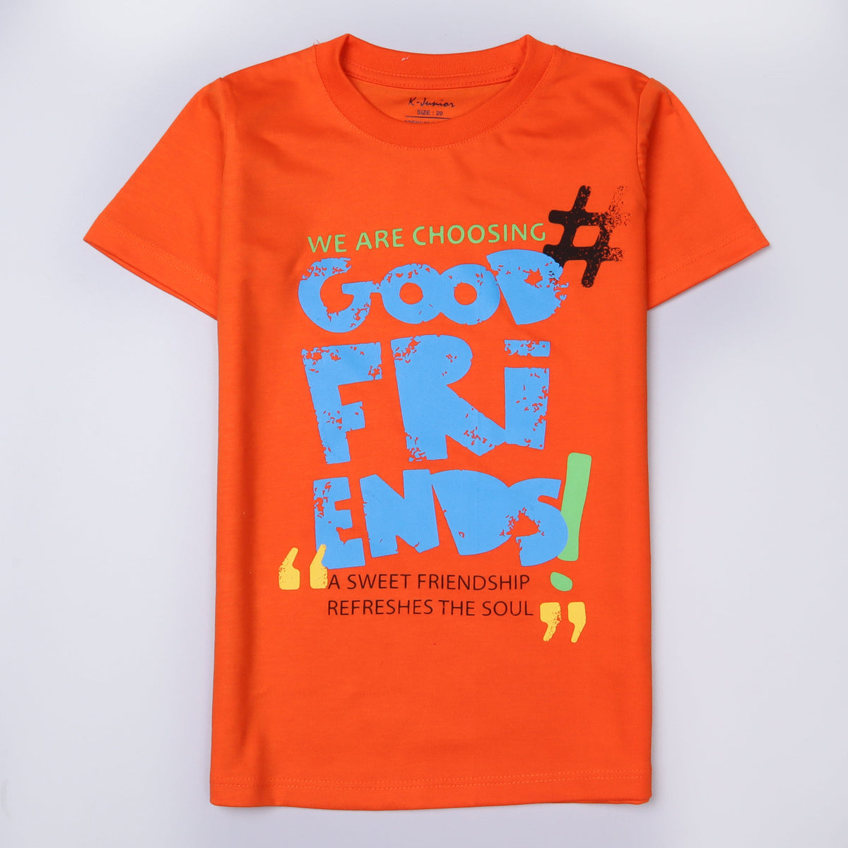 Kjunction Boys Half Sleeves-Printed T-Shirt (friends)