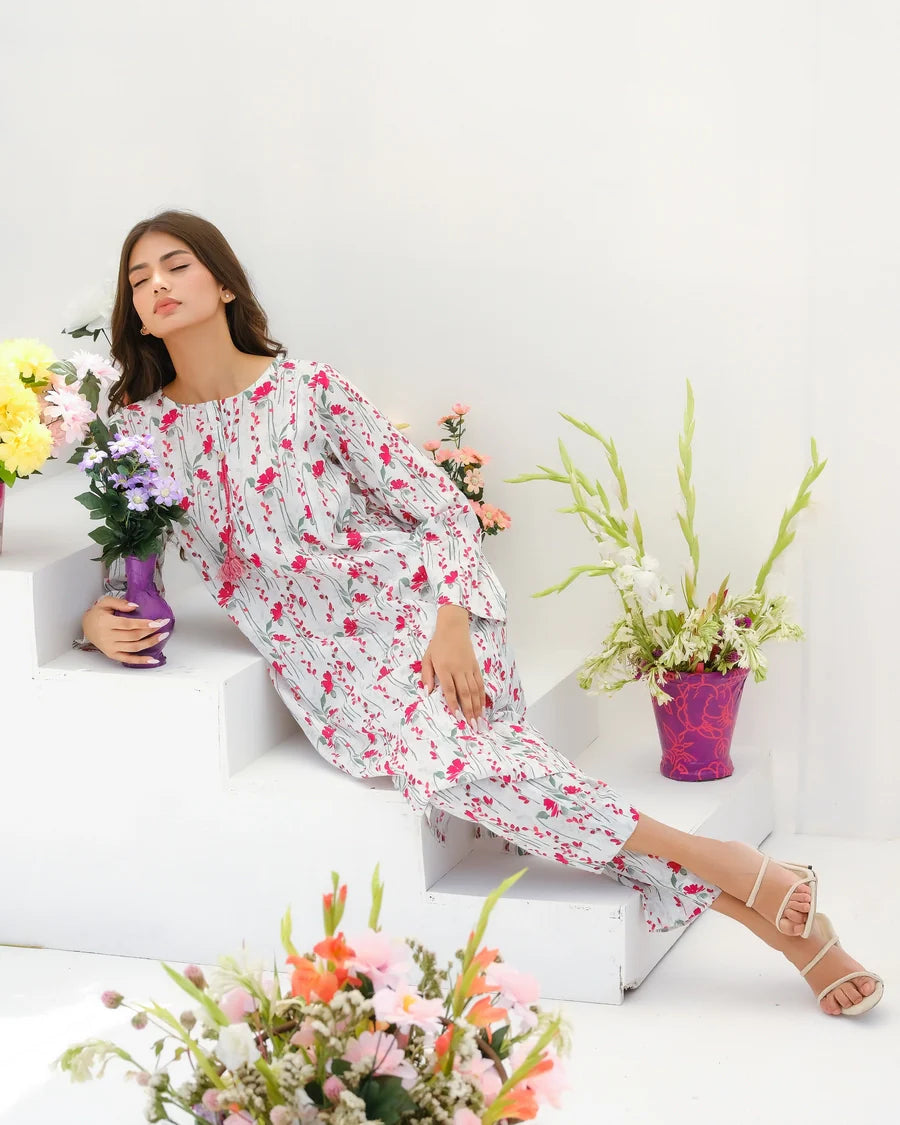 Dhaga Stitched 2 Piece Lawn Collection'2025-Matching separate 0020