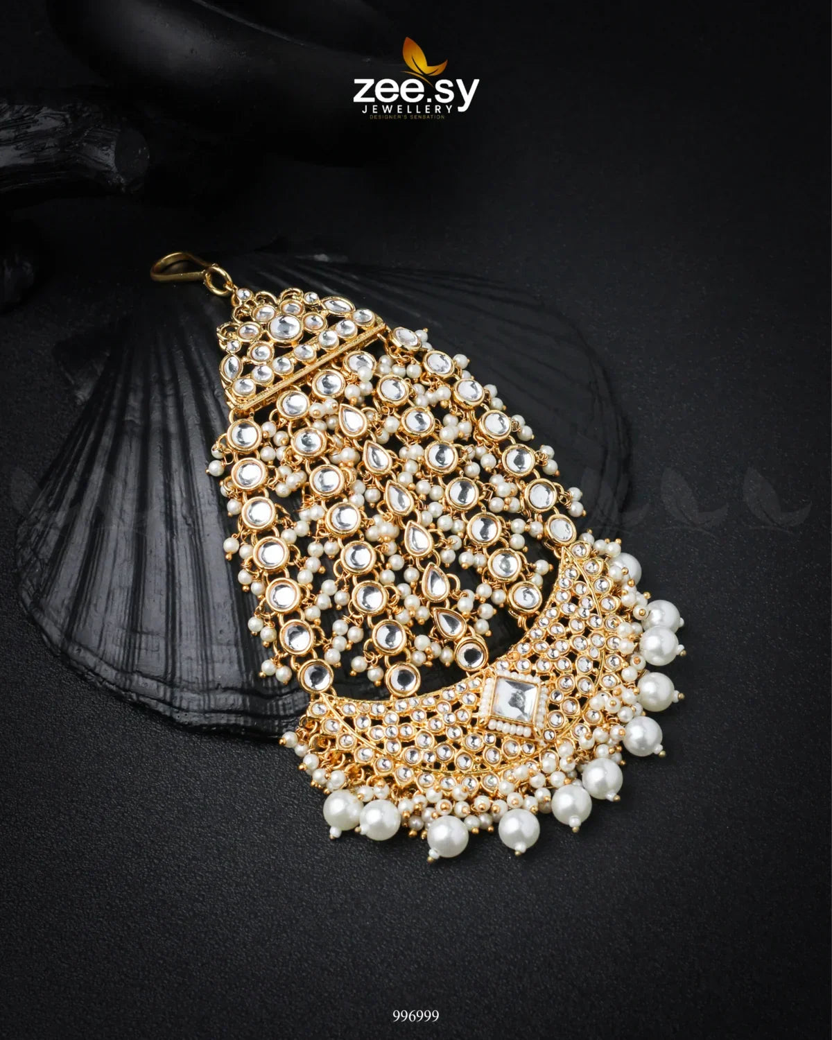 Gloxinia Jhumar White - Zeesy Jewellery