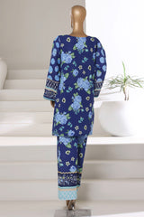 Sada Bahar Stitched Co Ords Printed Khaddar Collection'2025-PR-20-Royal Blue