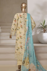 Signature By Sada Bahar Stitched 3 Piece Festive Emb Lawn Vol-02 Collection'2025-ED-211-LEMON