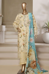 Signature By Sada Bahar Stitched 3 Piece Festive Emb Lawn Vol-02 Collection'2025-ED-211-LEMON