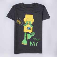 Kjunction Boys Half Sleeves-Printed T-Shirt (Perfect)