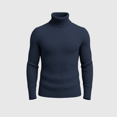 Mercato Navy Blue High Neck