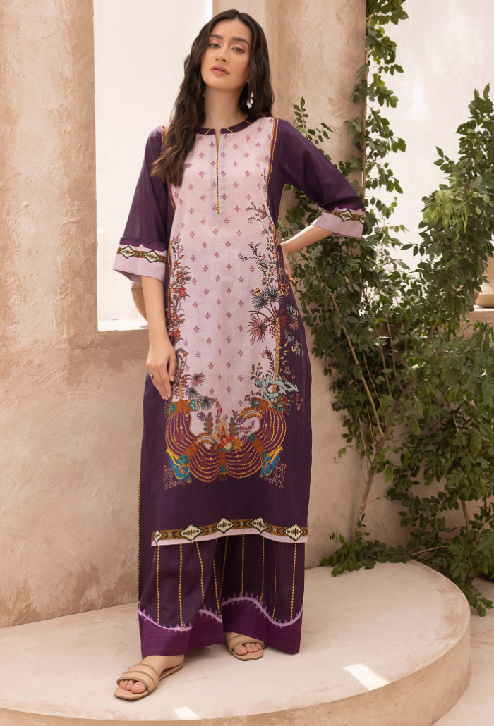 A La Mode By Humdum Unstitched 2 Piece Printed Lawn Vol-02 Collection'2024-D-07