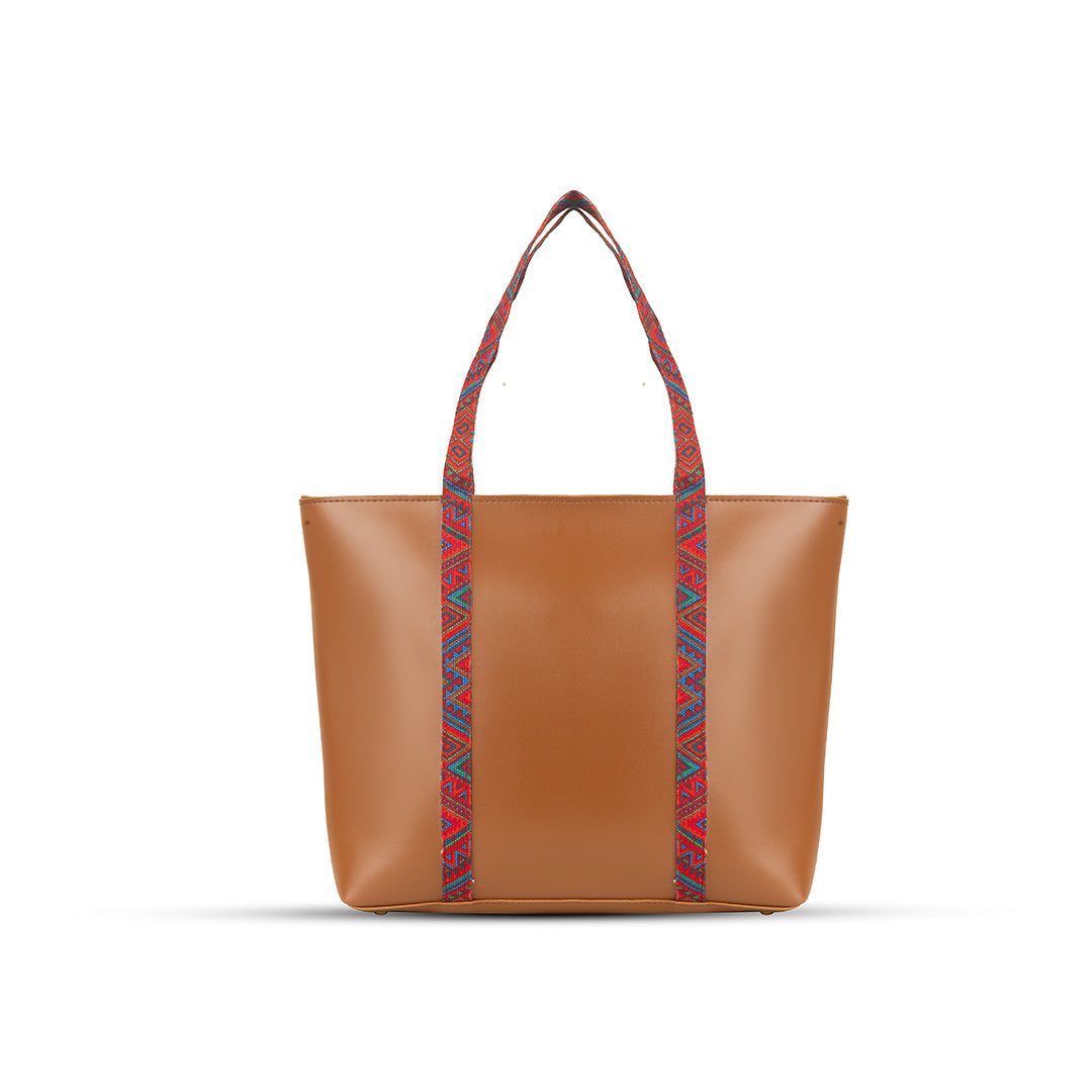 Tango Brown women's tote bag in brown by Bag X