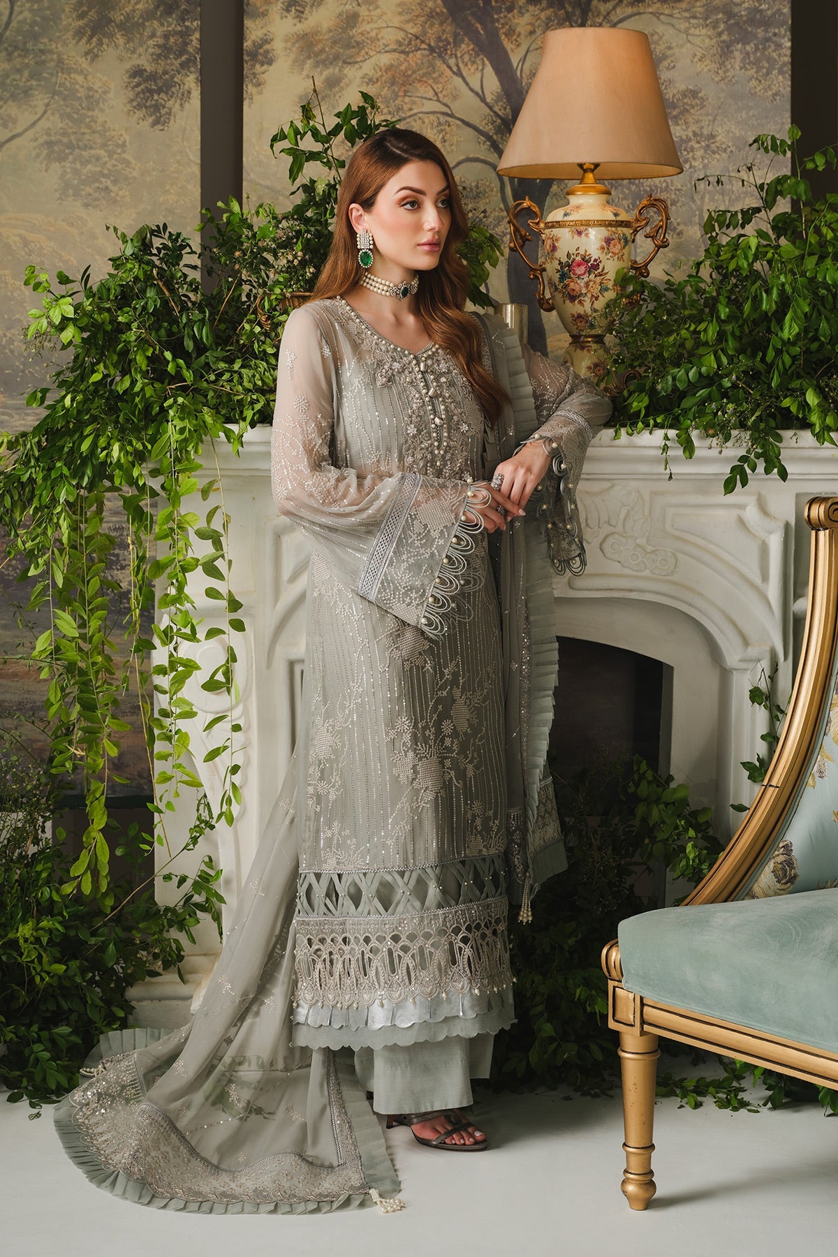 Ayla Paras By Pasha Unstitched 3 Piece Luxury Formals Collection'2024-PR101  : Stargaze