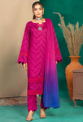 Aangan By Humdum Unstitched 3 Piece Printed Dobby Lawn Collection'2024-D-08