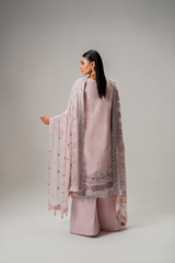 AURA Vol-01 By Zebtan Unstitched 3 Piece Luxury Formals Suit-AR-05 | Aura Vol-01
