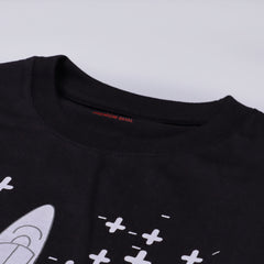 Kjunction Boys Half Sleeves-Printed T-Shirt (Nasa)