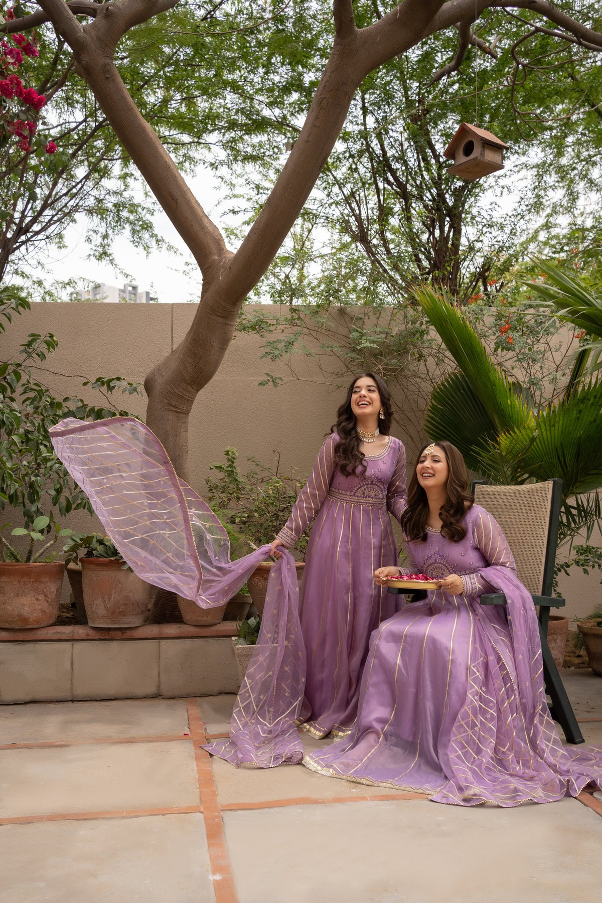 Omal By Komal Stitched 3 Piece Summer Collection'2025-HOOR (Frock & Dupatta)
