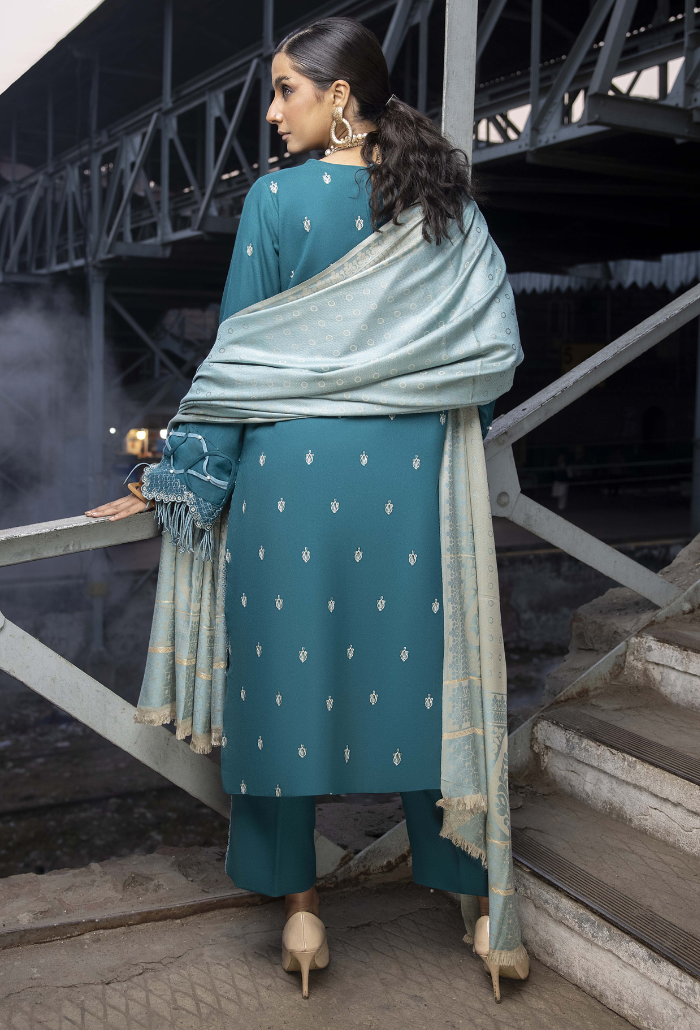 Rahgeer By Humdum Unstitched 3 Piece Emb Wool Winter Collection'2024-D-07