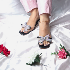 On Your Feets Heels-Sophia Bow Heel