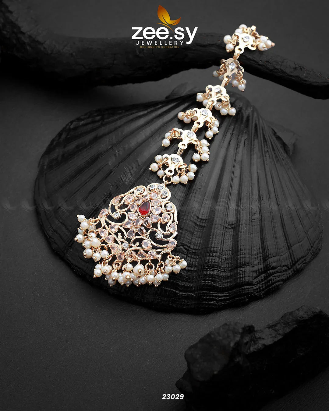 Elegance Bindiya Red - Zeesy Jewellery