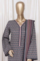 Bin Saeed Stitched 3 Piece Printed Cotton Vol-01 Collection'2025-WC-2367-Blue