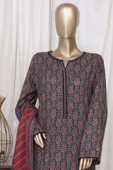 Bin Saeed Stitched 3 Piece Printed Cotton Vol-01 Collection'2025-WC-2375-Black