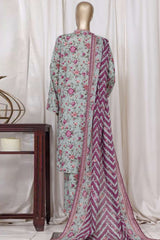 Bin Saeed Stitched 3 Piece Printed Cotton Vol-01 Collection'2025-WC-2376-Mint