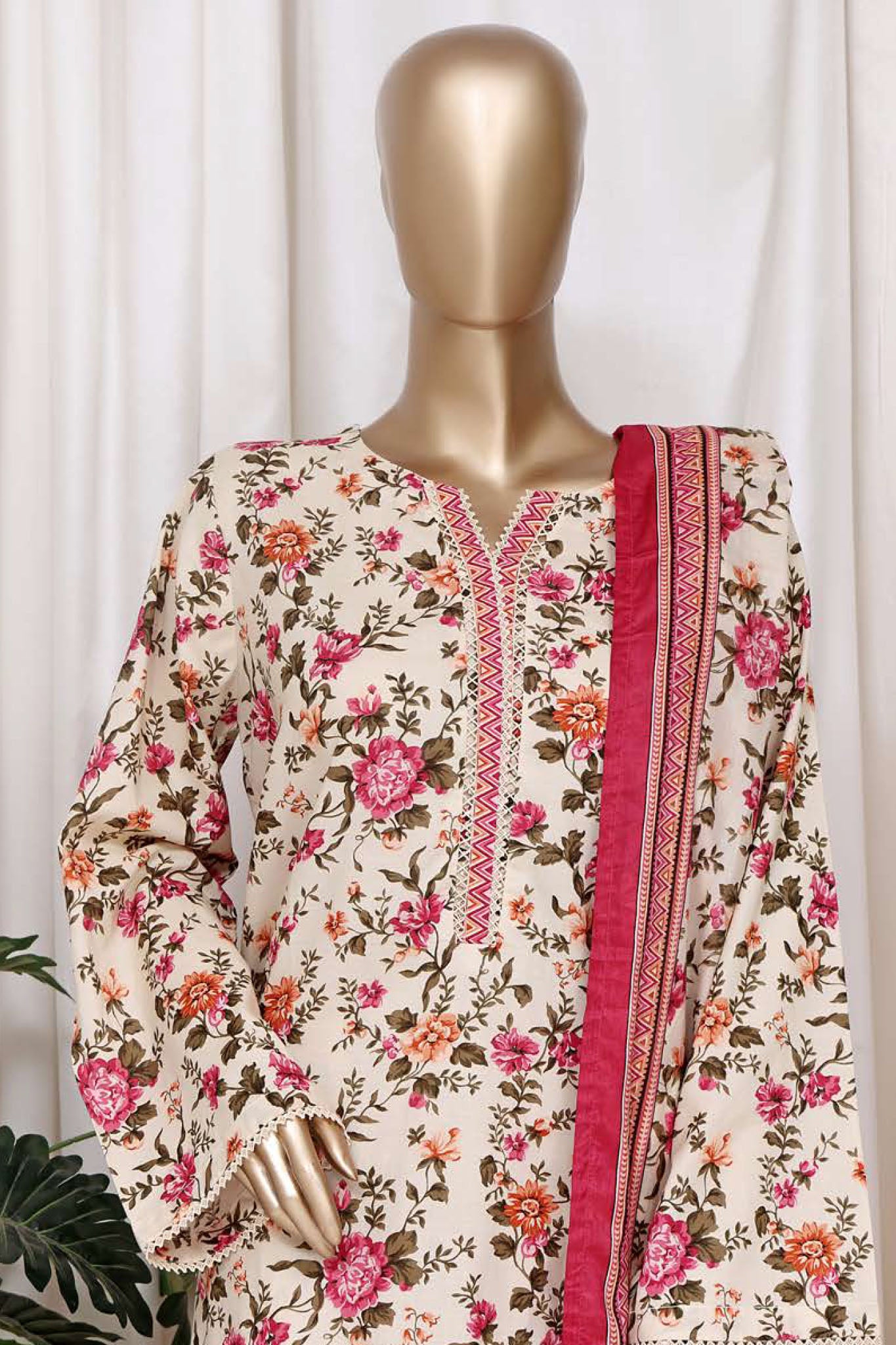 Bin Saeed Stitched 3 Piece Printed Cotton Vol-01 Collection'2025-WC-2377-Skin
