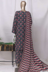 Bin Saeed Stitched 3 Piece Printed Cotton Vol-01 Collection'2025-WC-2378-Black