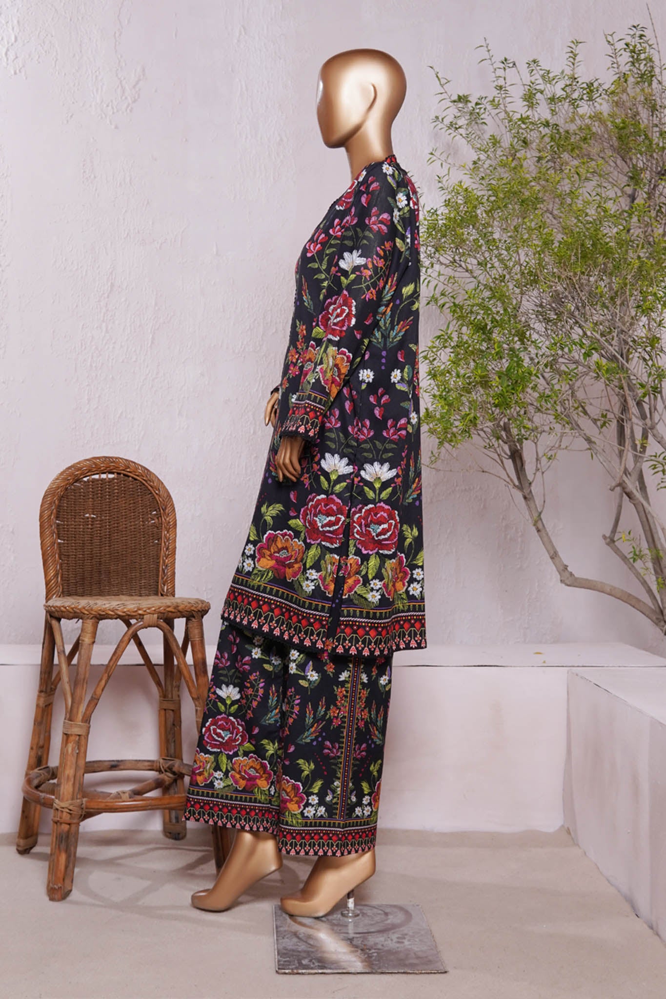 Bin Saeed Stitched 2 Piece Exc Co Ords Cotton Vol-02 Collection'2025-WC-2384-Black