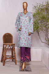 Bin Saeed Stitched 2 Piece Exc Co Ords Cotton Vol-02 Collection'2025-WC-2385-Ferozi