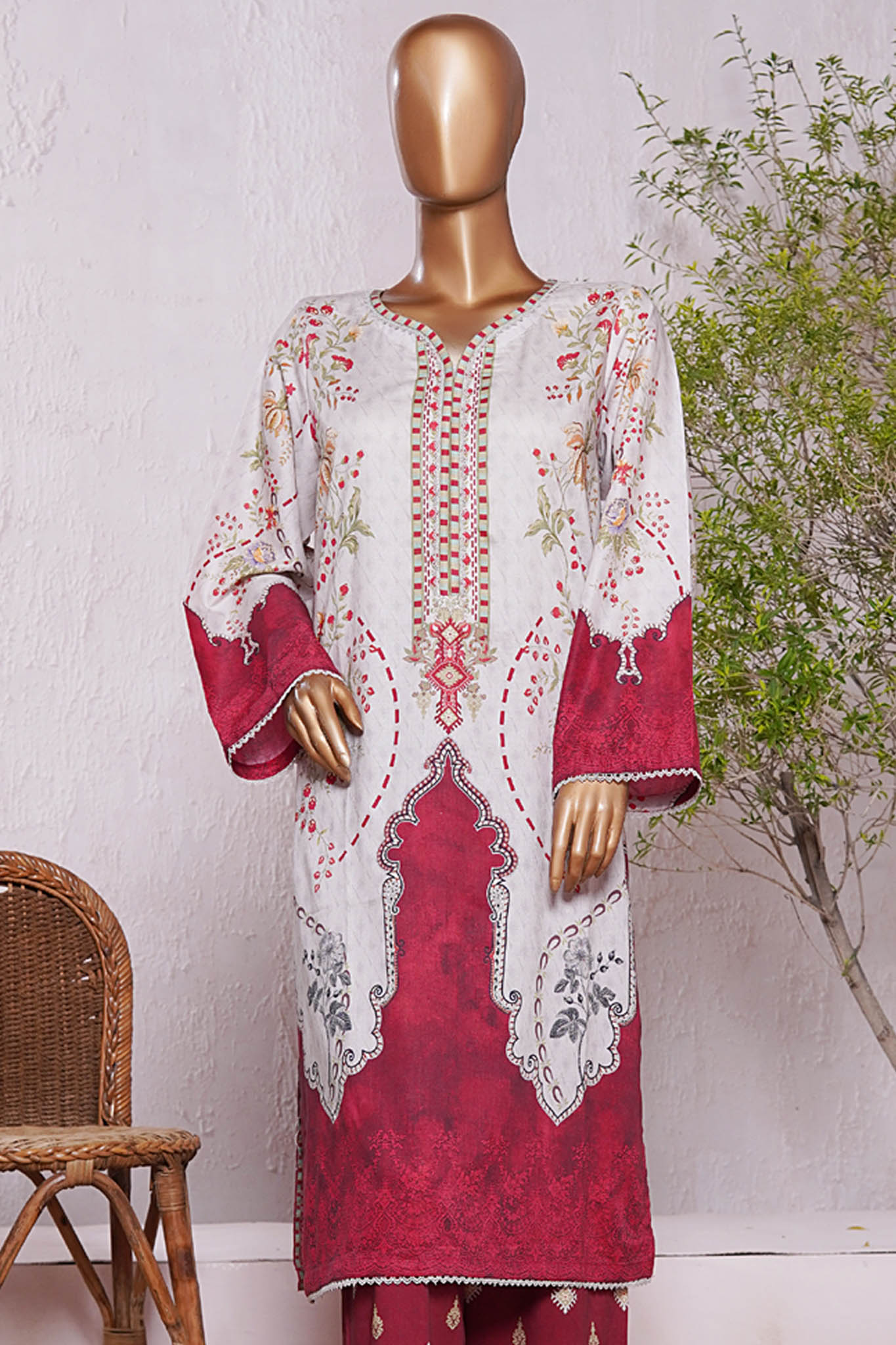 Bin Saeed Stitched 2 Piece Exc Co Ords Cotton Vol-02 Collection'2025-WC-2387-Skin