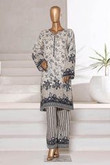 Bin Saeed Stitched 2 Piece Co Ords Cotton Collection'2025-WC-2399-O/W