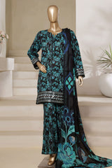 Signature By Sada Bahar Stitched 3 Piece Festive Emb Lawn Vol-02 Collection'2025-ED-239-BLACK