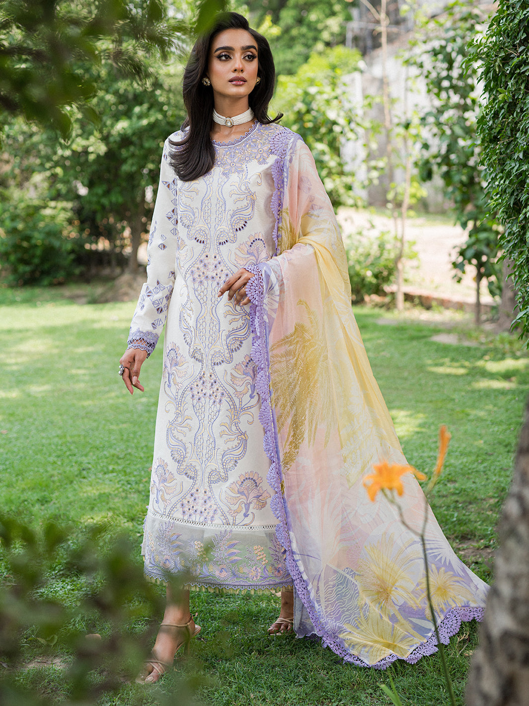 Wisteria by Roheenaz Unstitched 3 Piece Summer Lawn V-II Collection'2023-23-A-Fatemeh
