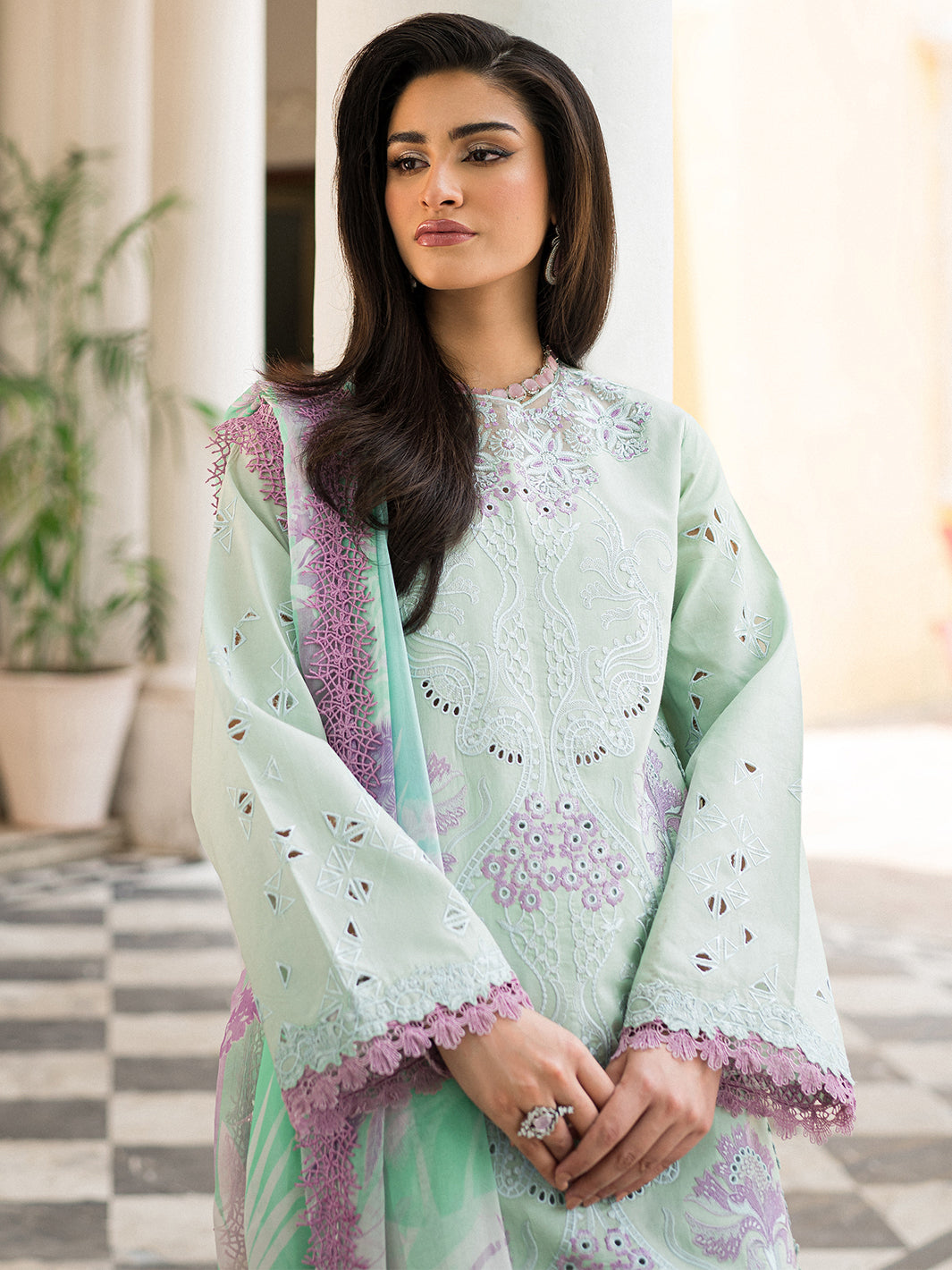 Wisteria by Roheenaz Unstitched 3 Piece Summer Lawn V-II Collection'2023-23-B-Maryam